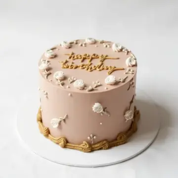 Pink vintage cake